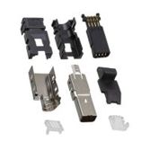 TE Connectivity Mini-E/A-Steckverbinder - Type I - Männlich - Kabelmontage - Gerade