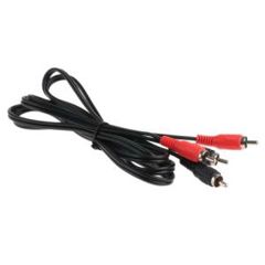 RS PRO 2m Aux Kabel - RCA zu RCA Stecker (Schwarz)