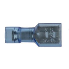 Isolierte Flachsteckhülse blau - 1.5 bis 2.5 mm² (16 bis 14 AWG) - 0.8 x 6.35mm - Buchse