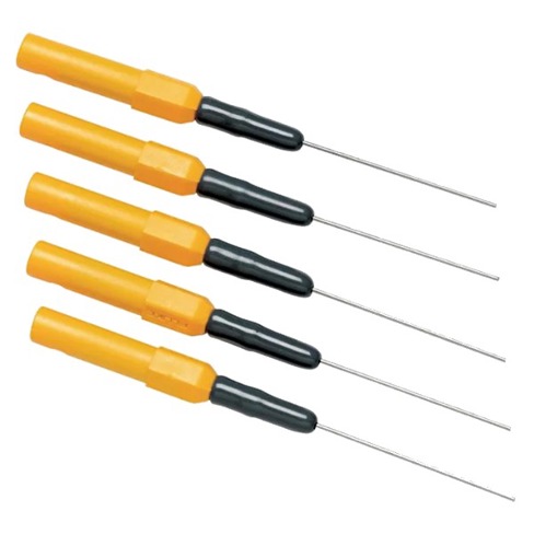 Fluke TP40 Prüfspitzen-Set CAT I - Gelb (1 Stück) - Ideal für Bananenstecker