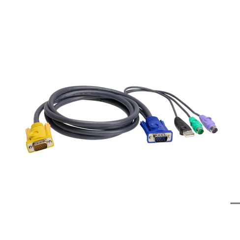 ATEN 3m PS/2-USB KVM Kabel - Hohe Qualität, Ideal für PC-Switching